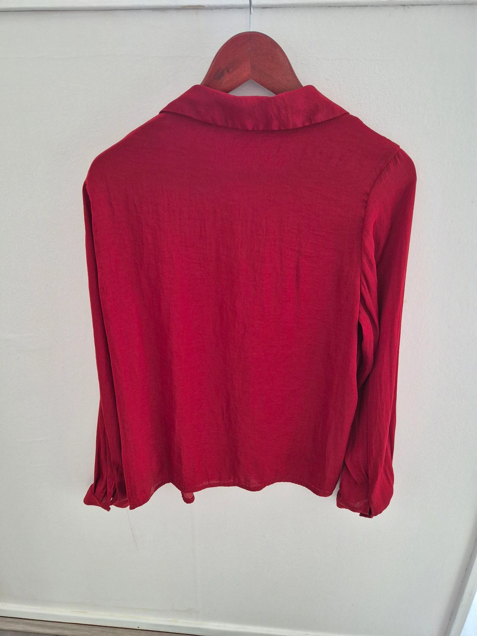 VILA 'Vidreamy' Blusa Roja con Botones | Talla 38 (M) – photo 7
